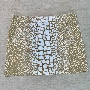 EUC J Crew skirt animal print